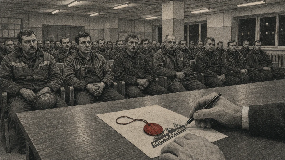 Собрание трудового коллектива шахты «Инская»: подписание гарантийного письма о погашении долга по зарплате